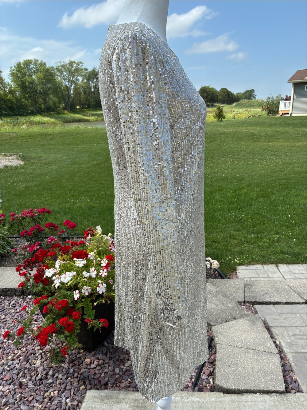 Eliza J Sequin Sheath Dress - Picture 3 of 12